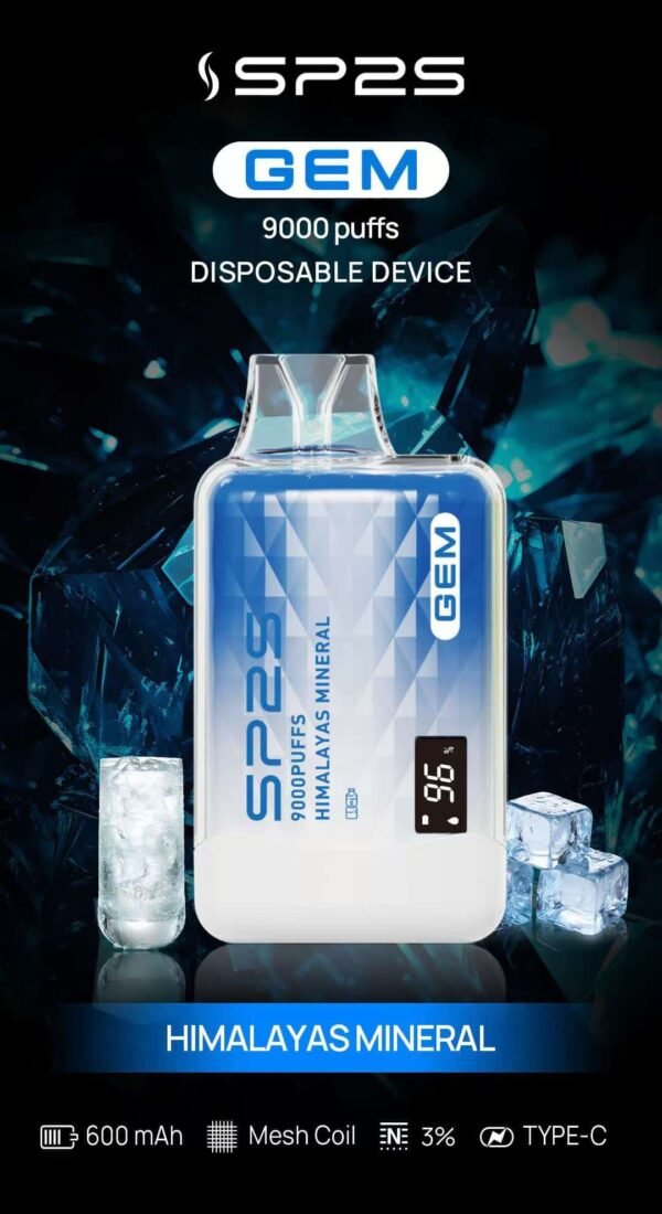 SP2S GEM 9000 PUFFS 拋棄式電子煙 一次性霧化桿
