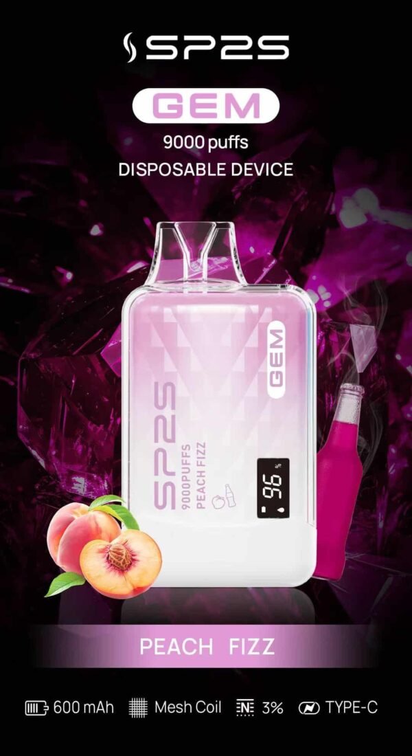 SP2S GEM 9000 PUFFS 拋棄式電子煙 一次性霧化桿