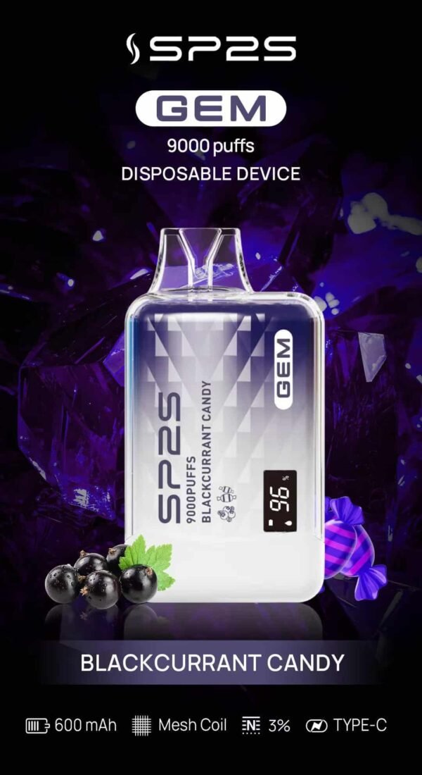 SP2S GEM 9000 PUFFS 拋棄式電子煙 一次性霧化桿