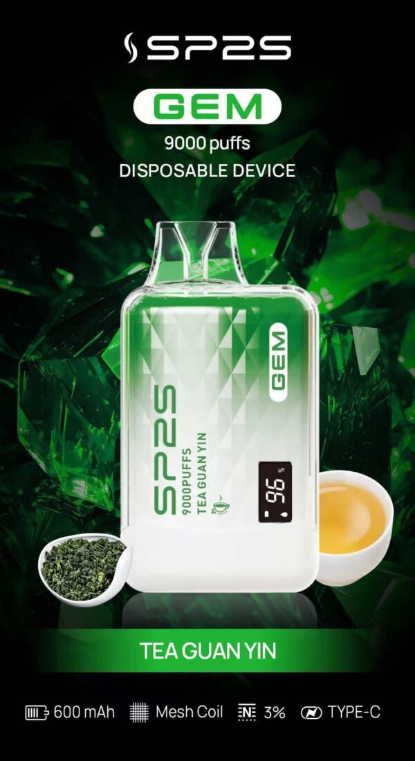 SP2S GEM 9000 PUFFS 拋棄式電子煙 一次性霧化桿