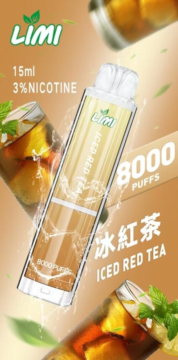 LIMI 8000 PUFFS 發光拋棄式電子煙 台灣電子煙批發
