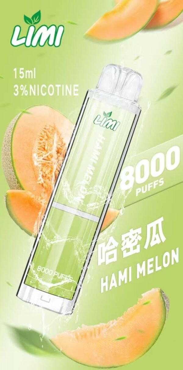 LIMI 8000 PUFFS 發光拋棄式電子煙 台灣電子煙批發