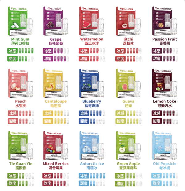 Fipy 果派煙彈 一代通用霧化彈｜買6盒直接送主機